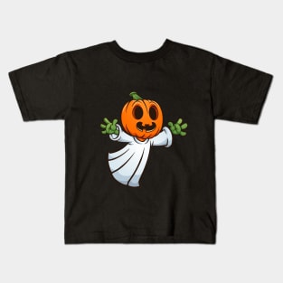 Halloween pumpkin ghost Kids T-Shirt